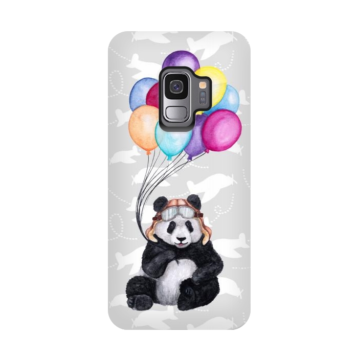 Galaxy S9 StrongFit Aviator Panda by gingerlique