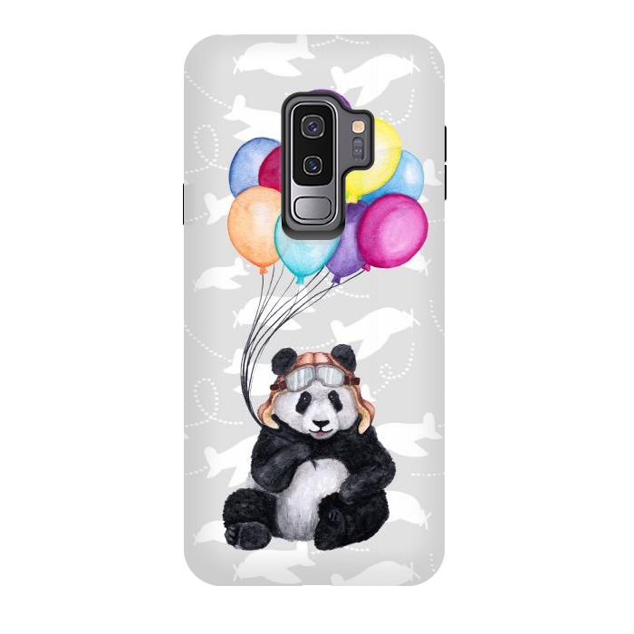 Galaxy S9 plus StrongFit Aviator Panda by gingerlique