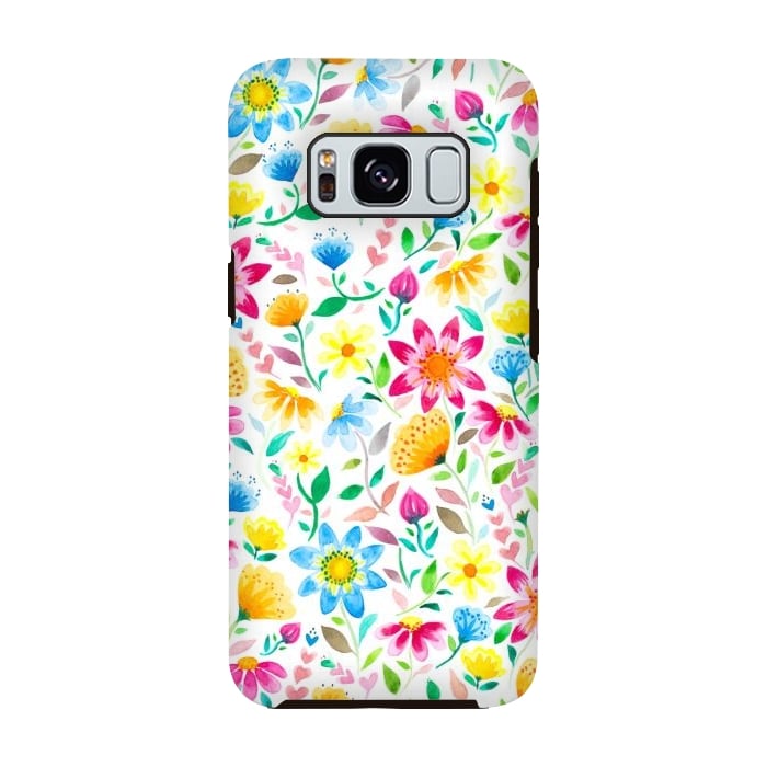 Galaxy S8 StrongFit Flower Power Garden by gingerlique