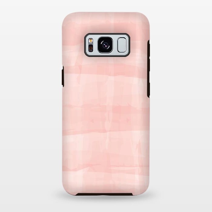 Galaxy S8 plus StrongFit Pink Strokes by Majoih