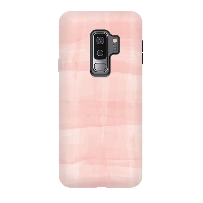 Galaxy S9 plus StrongFit Pink Strokes by Majoih