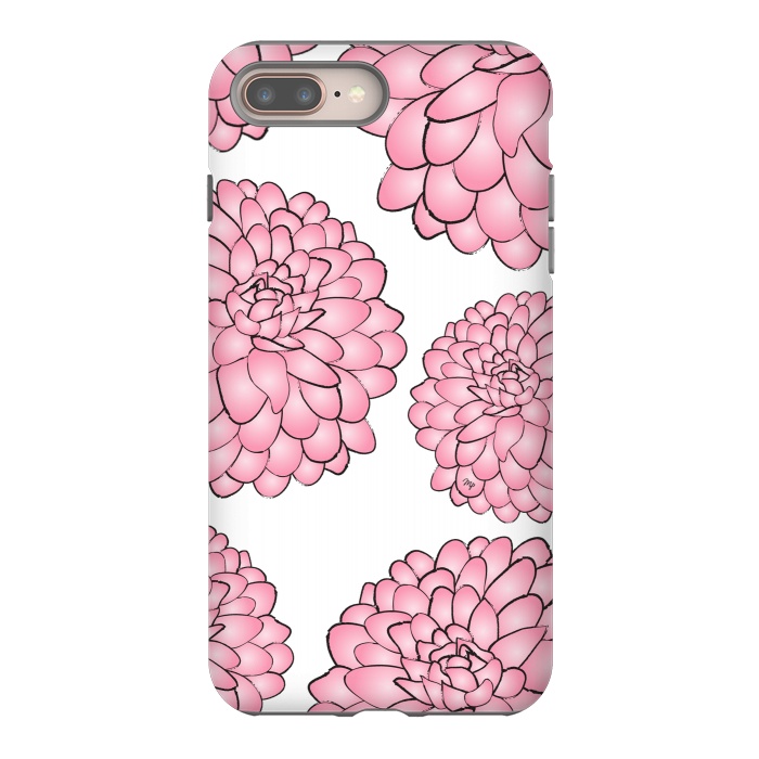 iPhone 7 plus StrongFit Pink Chrysanthemum by Martina