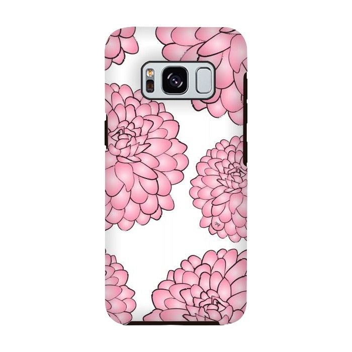 Galaxy S8 StrongFit Pink Chrysanthemum by Martina