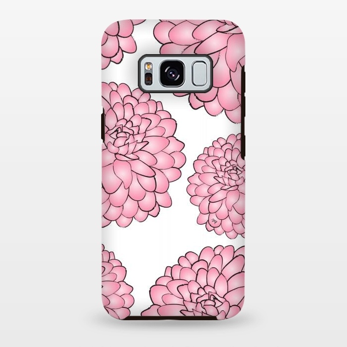 Galaxy S8 plus StrongFit Pink Chrysanthemum by Martina