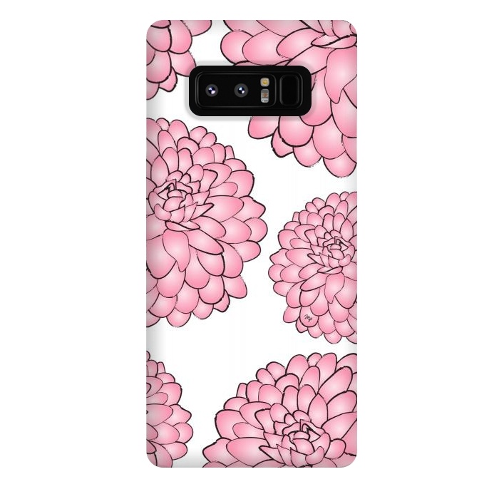 Galaxy Note 8 StrongFit Pink Chrysanthemum by Martina