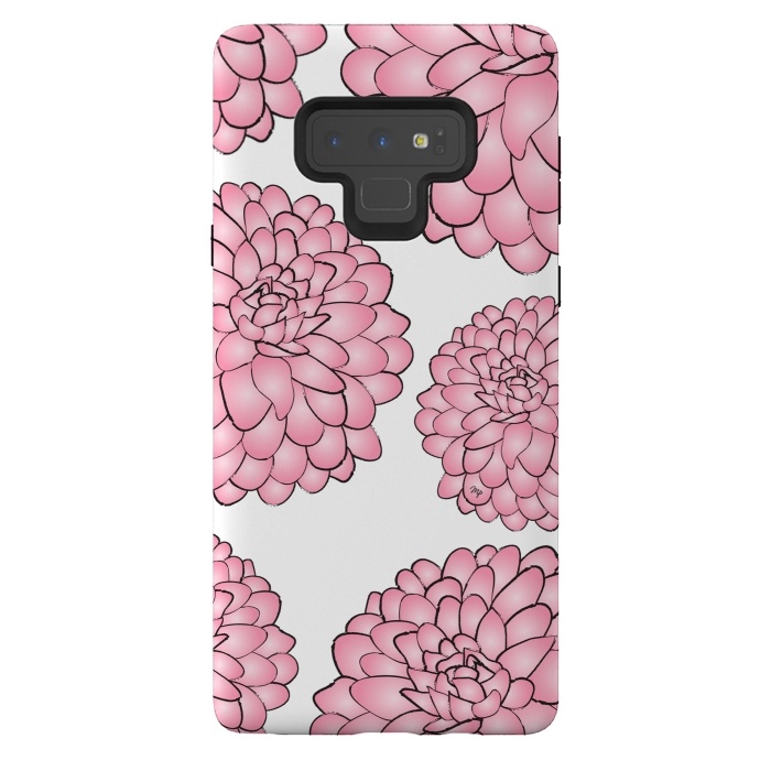 Galaxy Note 9 StrongFit Pink Chrysanthemum by Martina