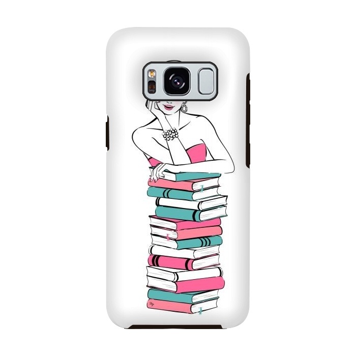 Galaxy S8 StrongFit Lady Bookworm by Martina