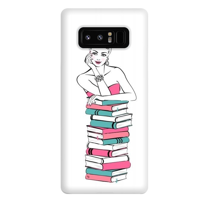 Galaxy Note 8 StrongFit Lady Bookworm by Martina