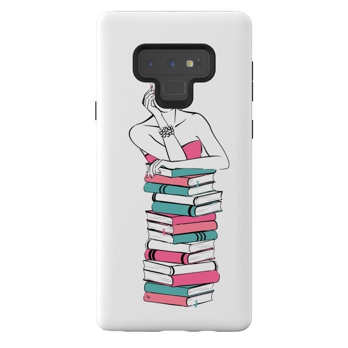 Galaxy Note 9 StrongFit Lady Bookworm by Martina