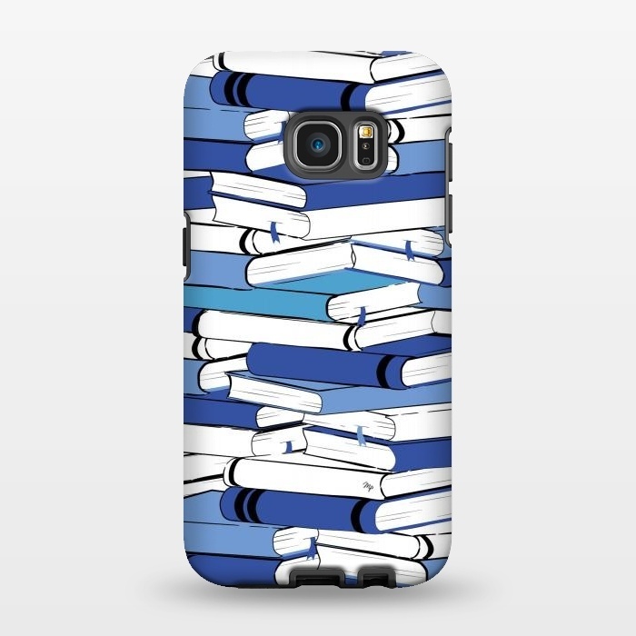 Galaxy S7 EDGE StrongFit Blue Books by Martina