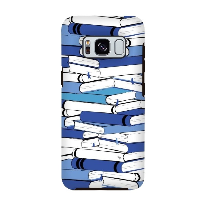 Galaxy S8 StrongFit Blue Books by Martina