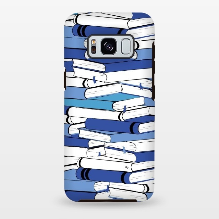 Galaxy S8 plus StrongFit Blue Books by Martina