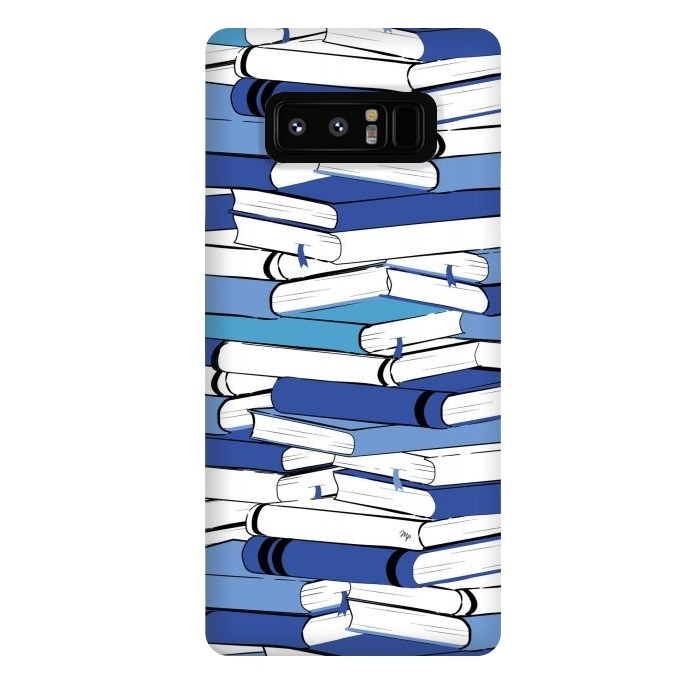 Galaxy Note 8 StrongFit Blue Books by Martina