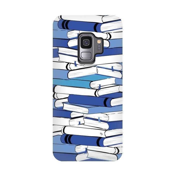 Galaxy S9 StrongFit Blue Books by Martina
