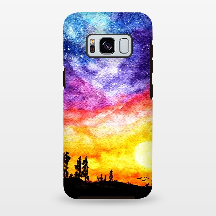 Galaxy S8 plus StrongFit Galaxy Sunset Dream  by Tigatiga