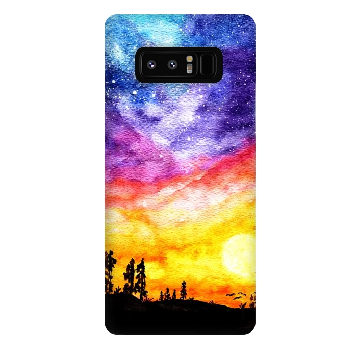Galaxy Note 8 StrongFit Galaxy Sunset Dream  by Tigatiga