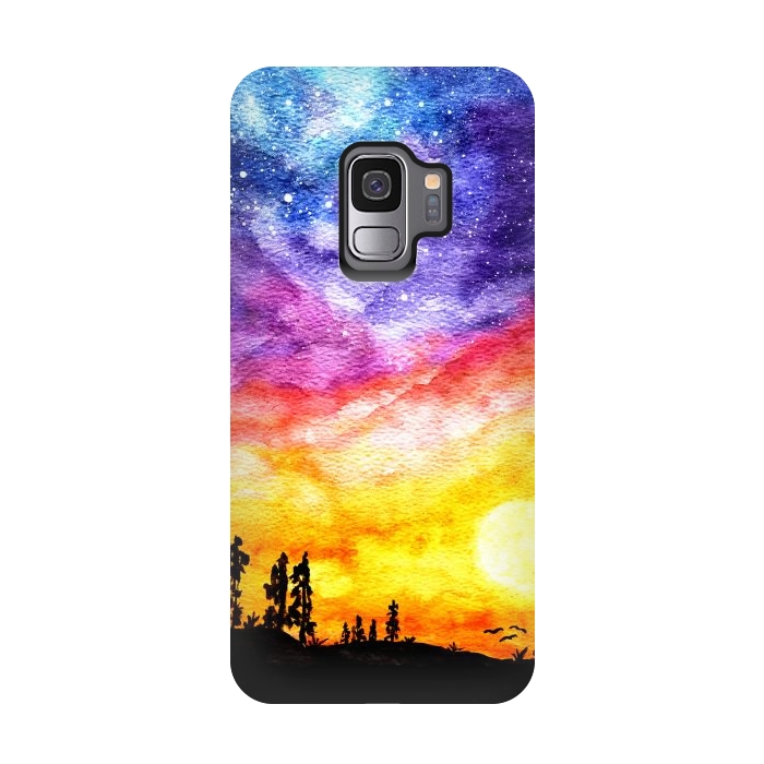 Galaxy S9 StrongFit Galaxy Sunset Dream  by Tigatiga