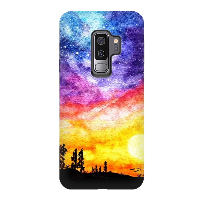 Galaxy S9 plus StrongFit Galaxy Sunset Dream  by Tigatiga
