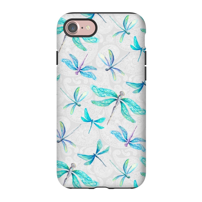 iPhone 7 StrongFit Dragonfly Paisley by gingerlique