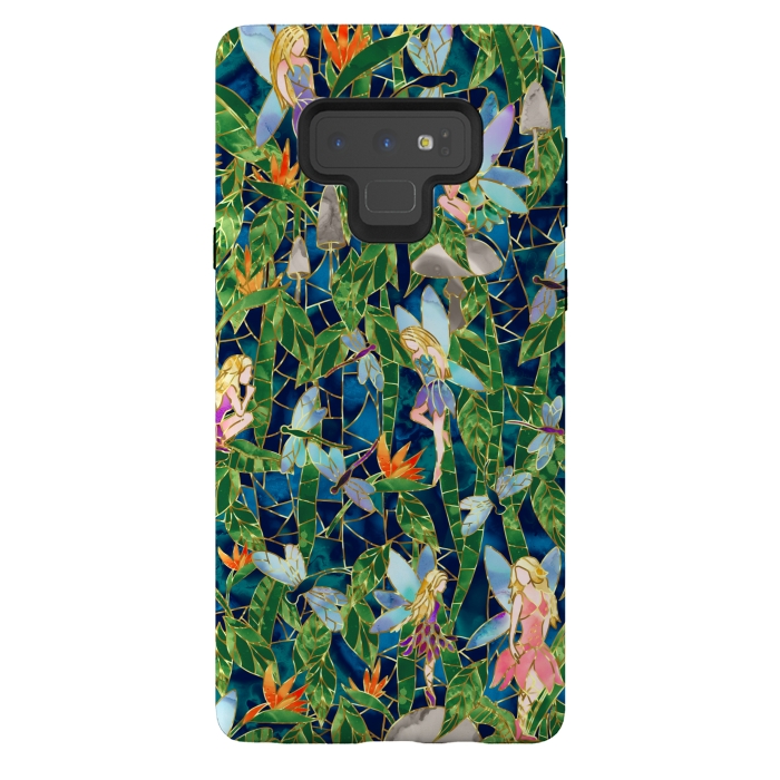 Galaxy Note 9 StrongFit Emerald Forest Fairies by gingerlique