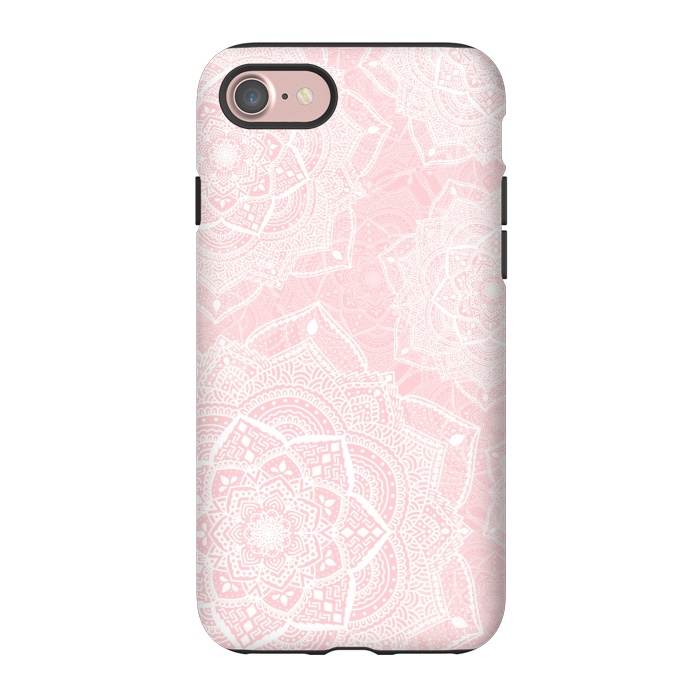 iPhone 7 StrongFit Pink mandalas by Jms