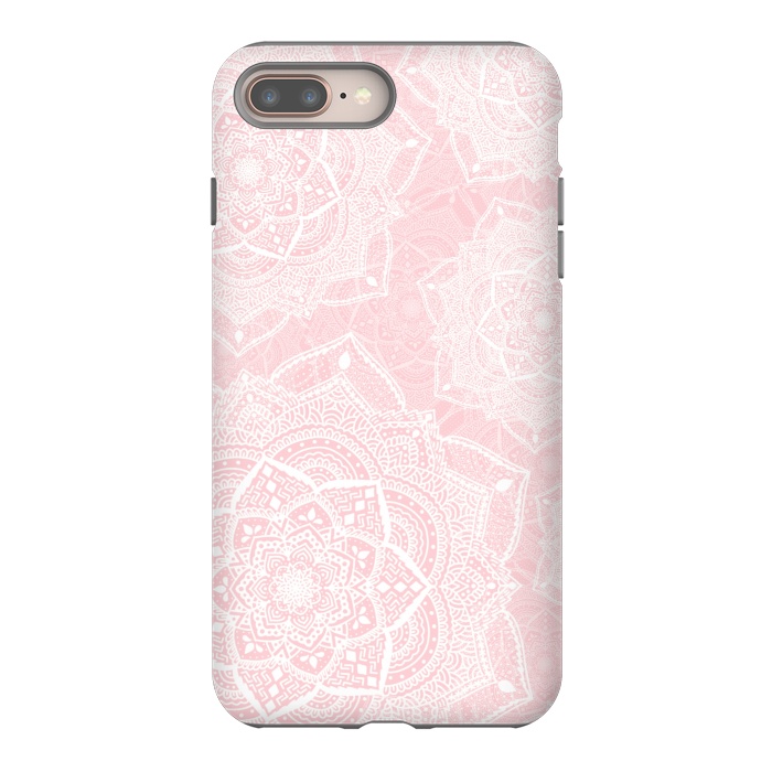 iPhone 7 plus StrongFit Pink mandalas by Jms