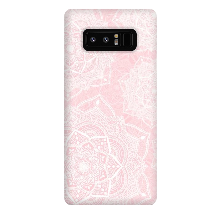 Galaxy Note 8 StrongFit Pink mandalas by Jms