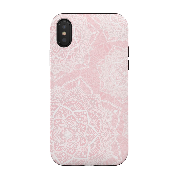 iPhone Xs / X StrongFit Pink mandalas by Jms