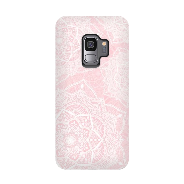 Galaxy S9 StrongFit Pink mandalas by Jms
