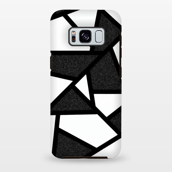 Galaxy S8 plus StrongFit White and black geometric by Jms