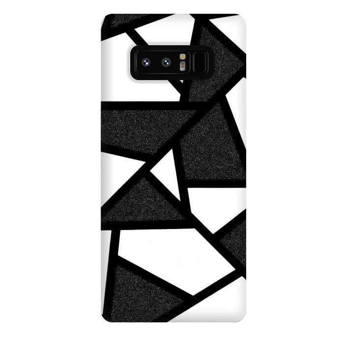 Galaxy Note 8 StrongFit White and black geometric by Jms