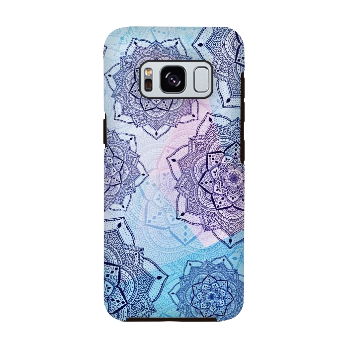 Galaxy S8 StrongFit Blue purple mandalas by Jms