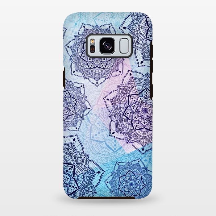 Galaxy S8 plus StrongFit Blue purple mandalas by Jms