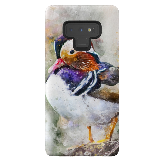 Galaxy Note 9 StrongFit Mandarin Duck by Creativeaxle