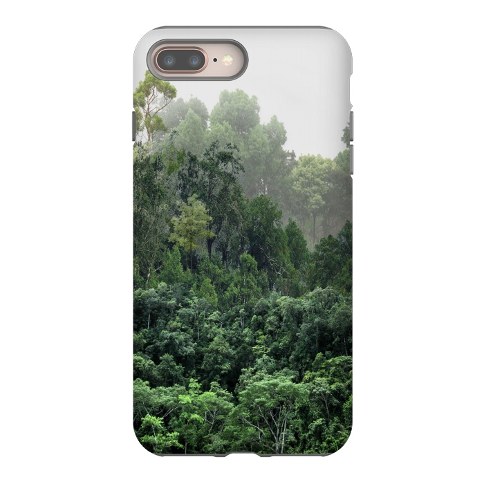 iPhone 7 plus StrongFit Tropical Foggy Forest by ''CVogiatzi.