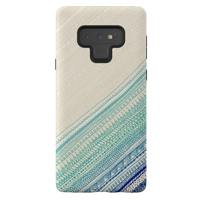 Galaxy Note 9 StrongFit Ocean Tribal by Tangerine-Tane