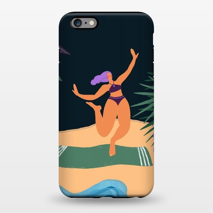 iPhone 6/6s plus StrongFit Eve - Dancing Girl at Tropical Jungle Beach by  Utart