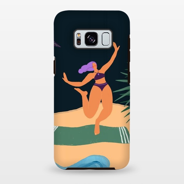 Galaxy S8 plus StrongFit Eve - Dancing Girl at Tropical Jungle Beach by  Utart