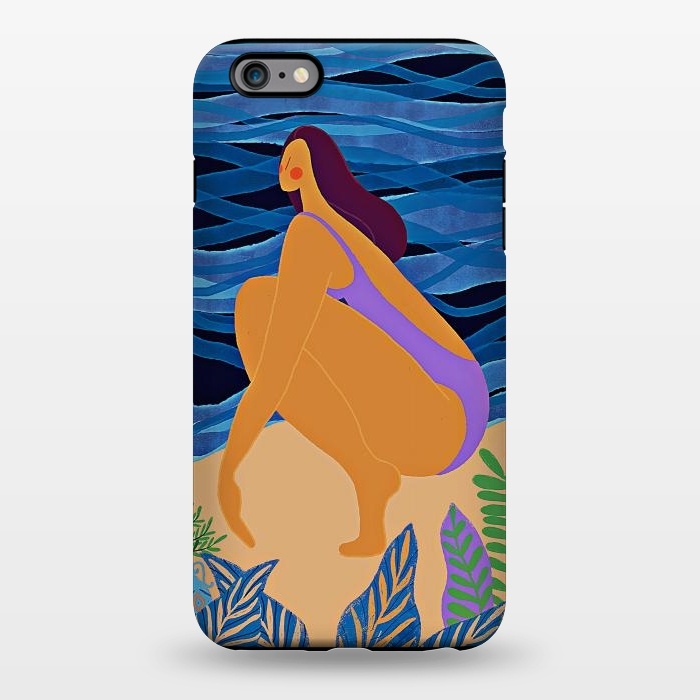 iPhone 6/6s plus StrongFit Eve - Girl on Tropical Jungle Beach by  Utart
