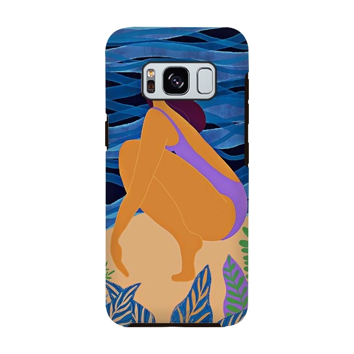 Galaxy S8 StrongFit Eve - Girl on Tropical Jungle Beach by  Utart