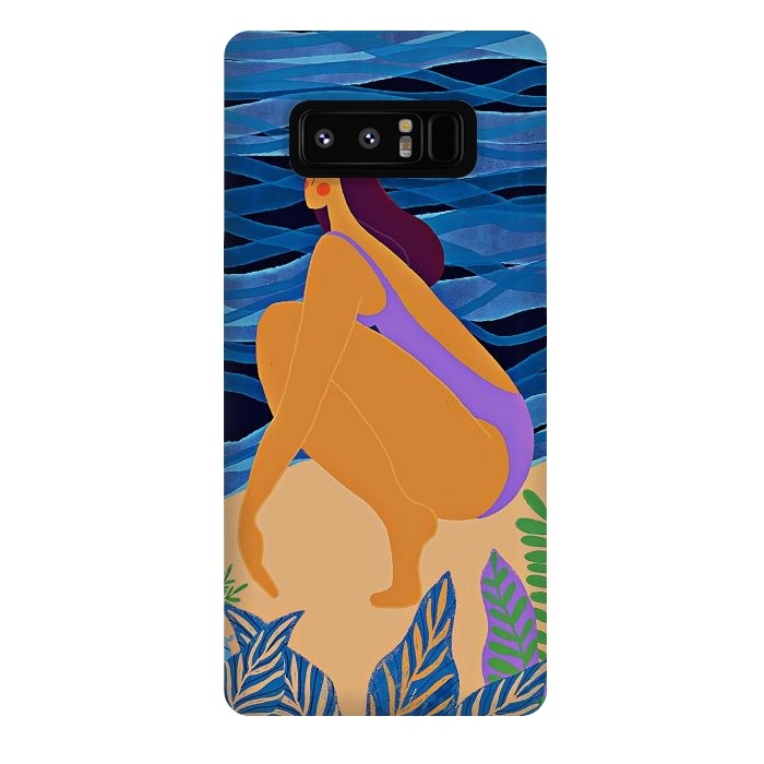 Galaxy Note 8 StrongFit Eve - Girl on Tropical Jungle Beach by  Utart