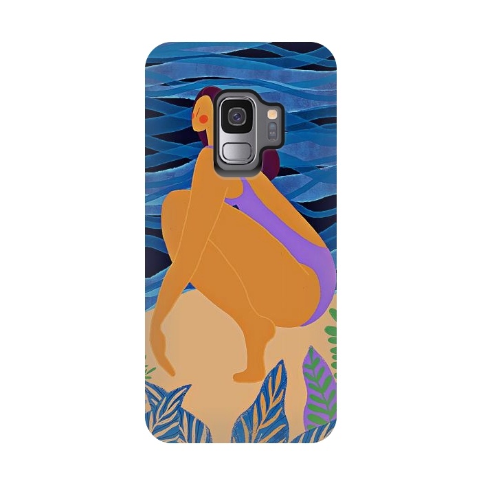 Galaxy S9 StrongFit Eve - Girl on Tropical Jungle Beach by  Utart