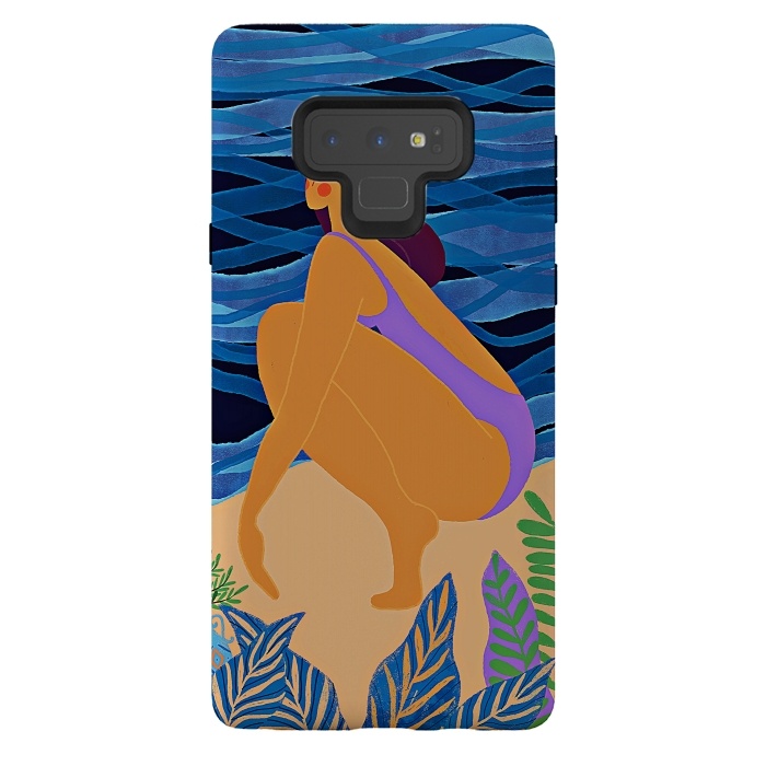 Galaxy Note 9 StrongFit Eve - Girl on Tropical Jungle Beach by  Utart
