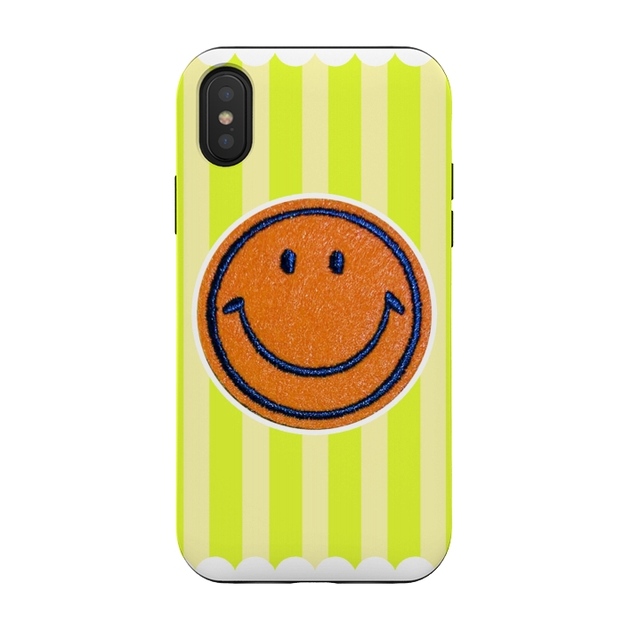 iPhone Xs / X StrongFit BE HAPPY 2 by Michael Cheung
