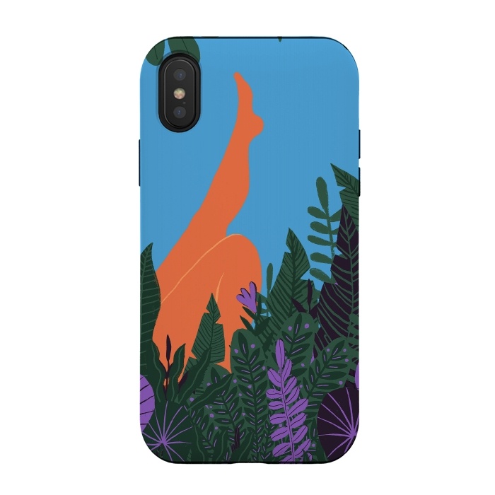 iPhone Xs / X StrongFit Eve- Relaxing in the Jungle by  Utart