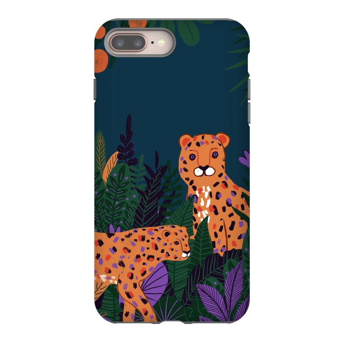 iPhone 7 plus StrongFit Two Cheetahs in Tropical Jungle by  Utart