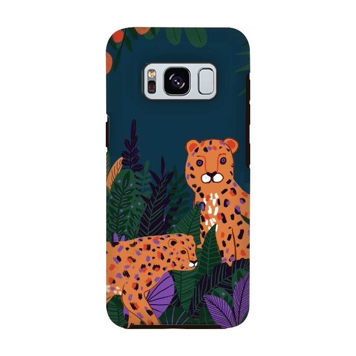 Galaxy S8 StrongFit Two Cheetahs in Tropical Jungle by  Utart