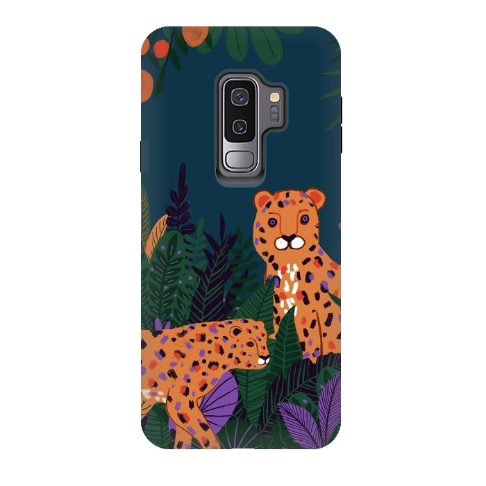 Galaxy S9 plus StrongFit Two Cheetahs in Tropical Jungle by  Utart