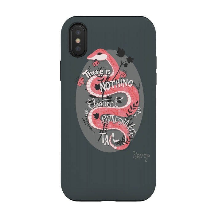 iPhone Xs / X StrongFit There is nothing as eloquent as a rattlesnake's tail by Jelena Obradovic