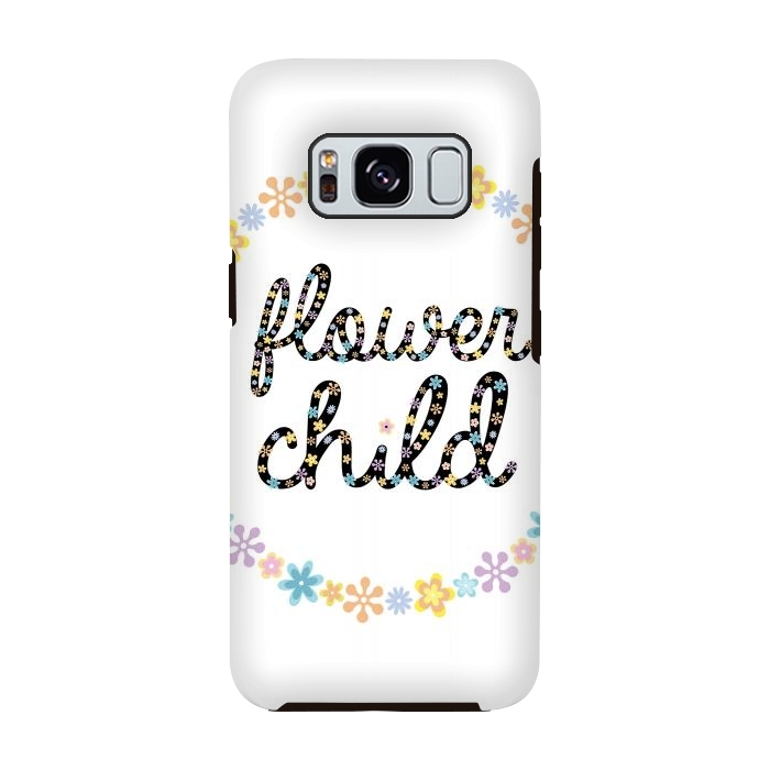 Galaxy S8 StrongFit Flower child by Laura Nagel